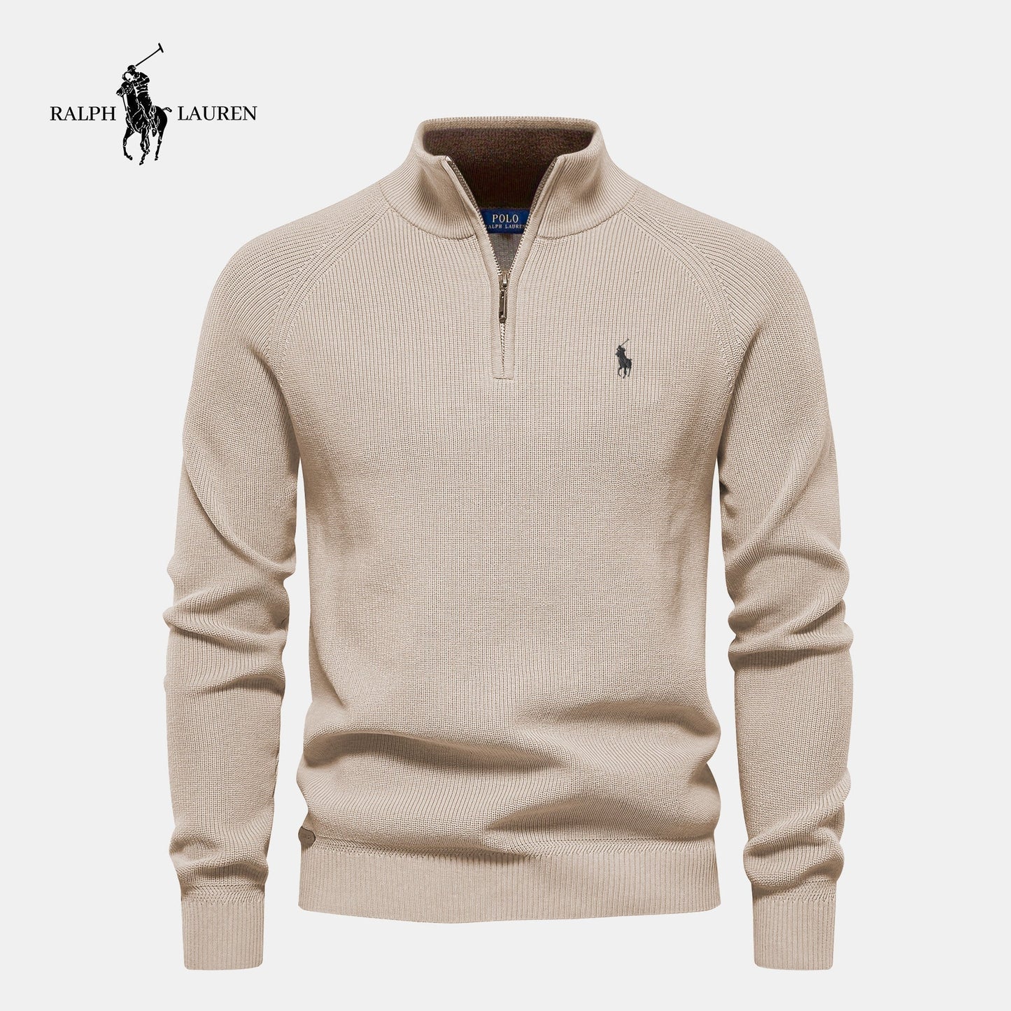 Maglione con zip al collo R&L (SALDI)