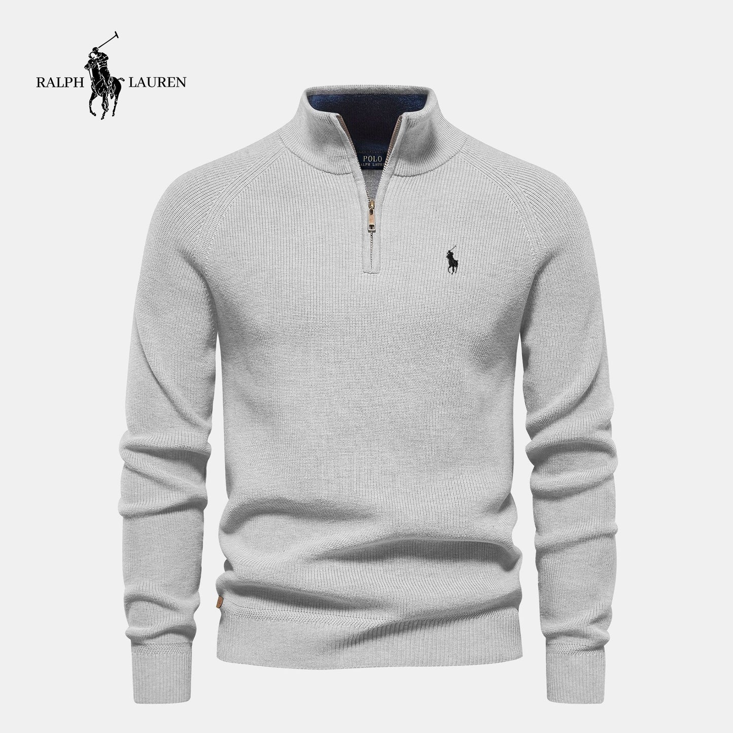 Maglione con zip al collo R&L (SALDI)