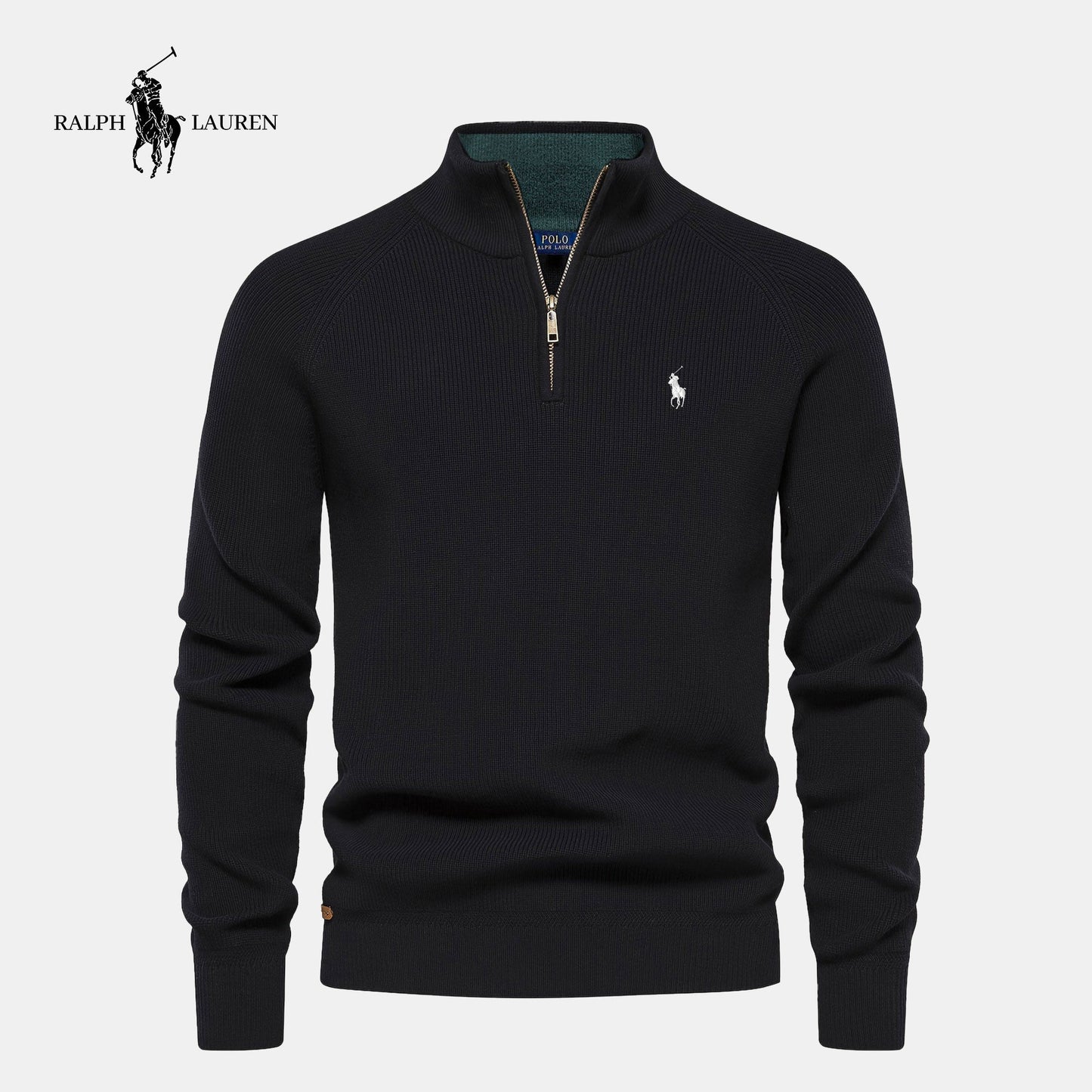 Maglione con zip al collo R&L (SALDI)