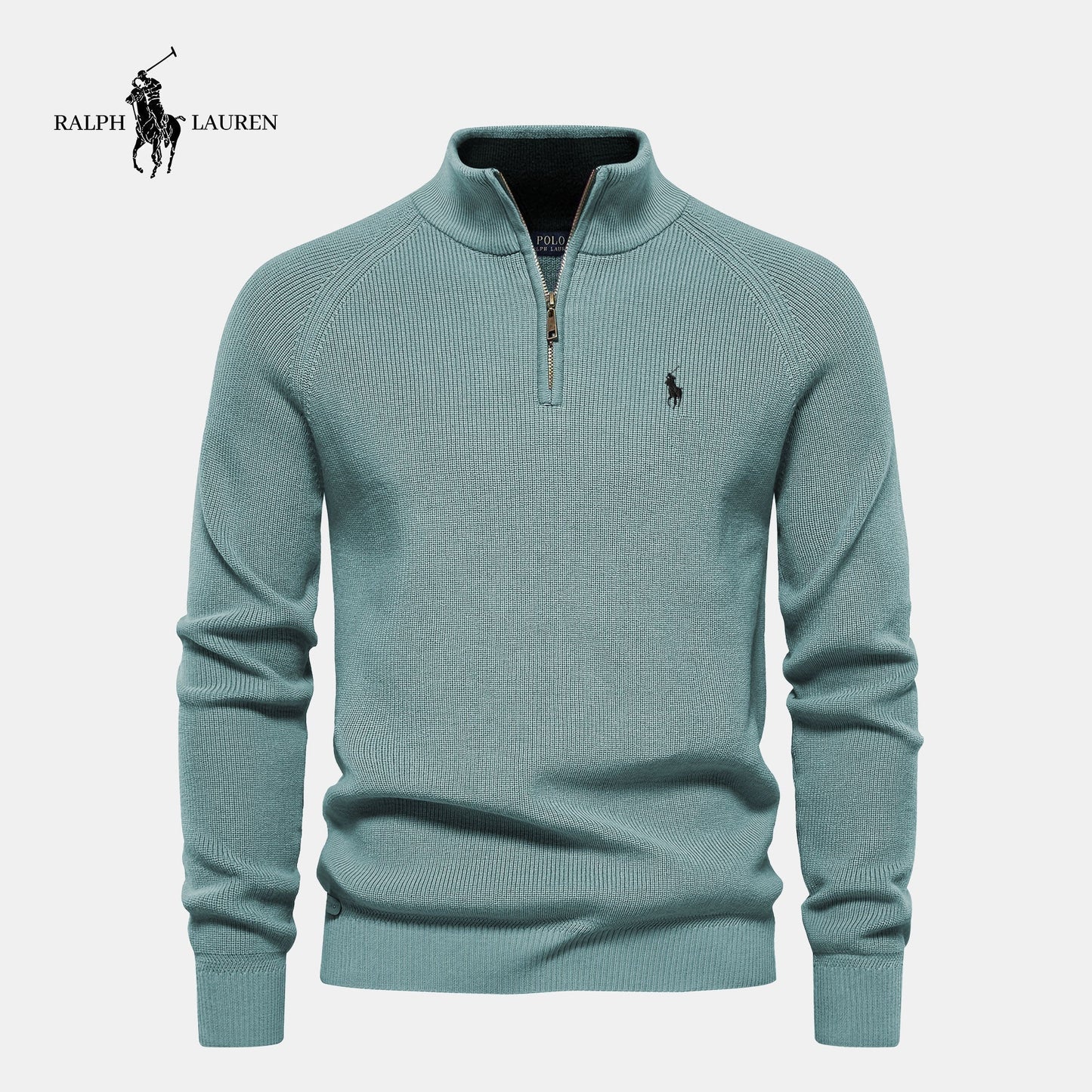 Maglione con zip al collo R&L (SALDI)